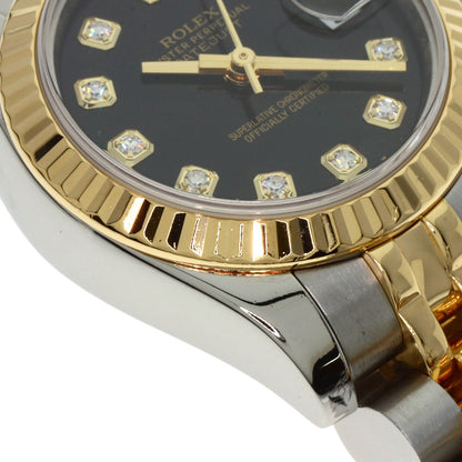 ROLEX DATEJUST 10P Diamond Watches 179173G Stainless Steel/SSxK18YG Ladies