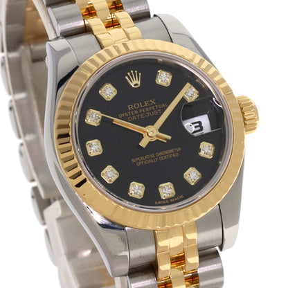 ROLEX DATEJUST 10P Diamond Watches 179173G Stainless Steel/SSxK18YG Ladies