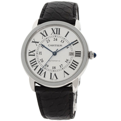 CARTIER Ronde Solo de Cartier XL Watches W6701010 Stainless Steel/Leather mens