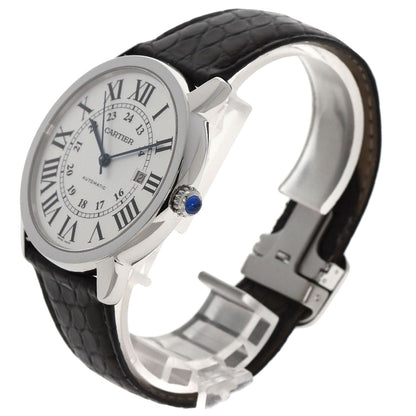 CARTIER Ronde Solo de Cartier XL Watches W6701010 Stainless Steel/Leather mens