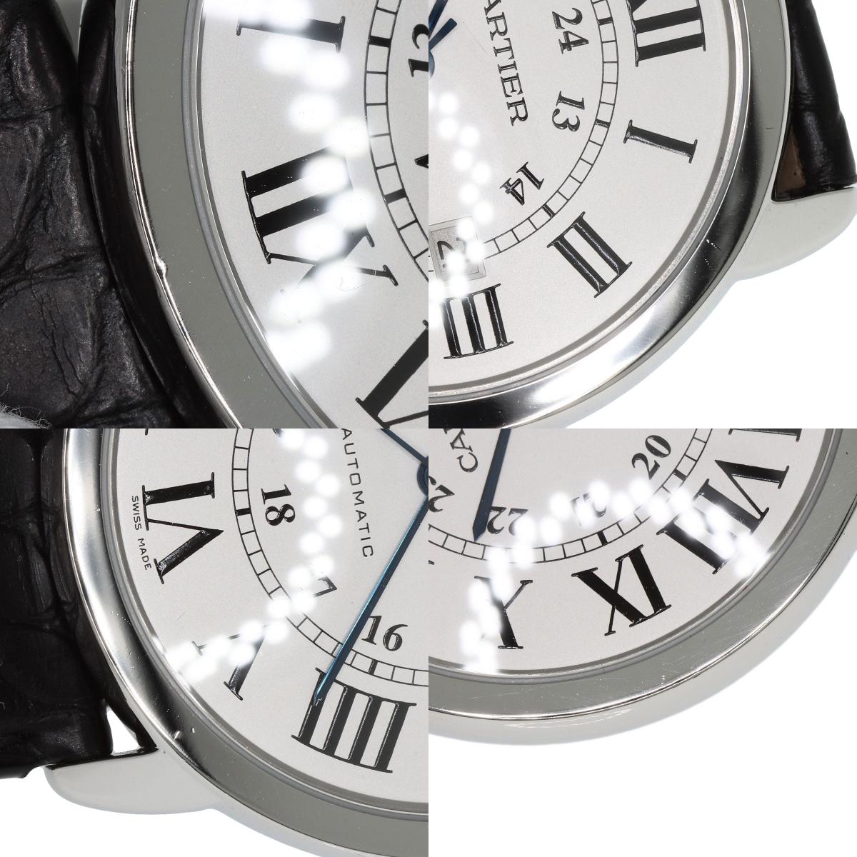 CARTIER Ronde Solo de Cartier XL Watches W6701010 Stainless Steel/Leather mens