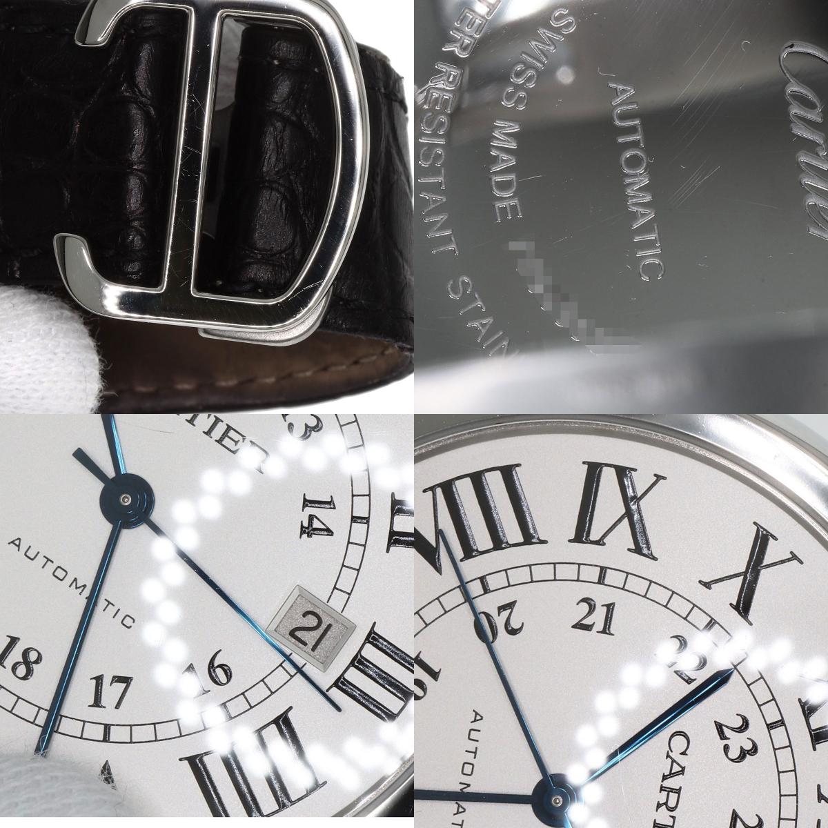 CARTIER Ronde Solo de Cartier XL Watches W6701010 Stainless Steel/Leather mens