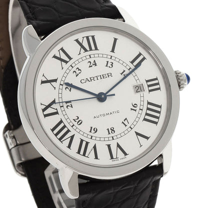 CARTIER Ronde Solo de Cartier XL Watches W6701010 Stainless Steel/Leather mens