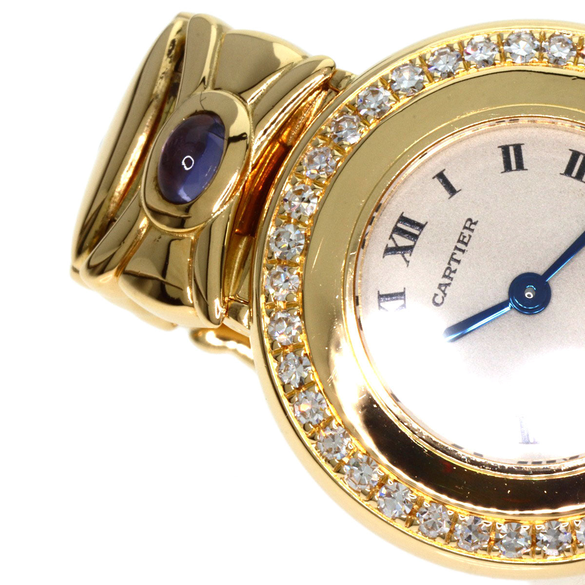 CARTIER Colisee Belle Epoque Sapphire Watches WE1008EP K18 Yellow Gold/18K Yellow Gold Ladies