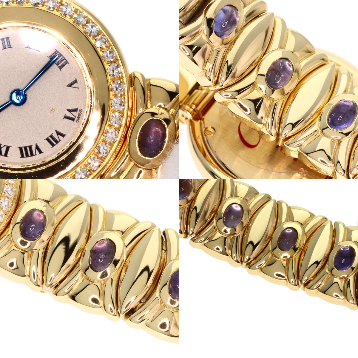 CARTIER Colisee Belle Epoque Sapphire Watches WE1008EP K18 Yellow Gold/18K Yellow Gold Ladies