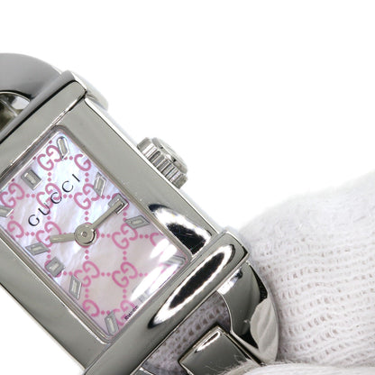 GUCCI Square face Watches 6800L Stainless Steel/Stainless Steel Ladies