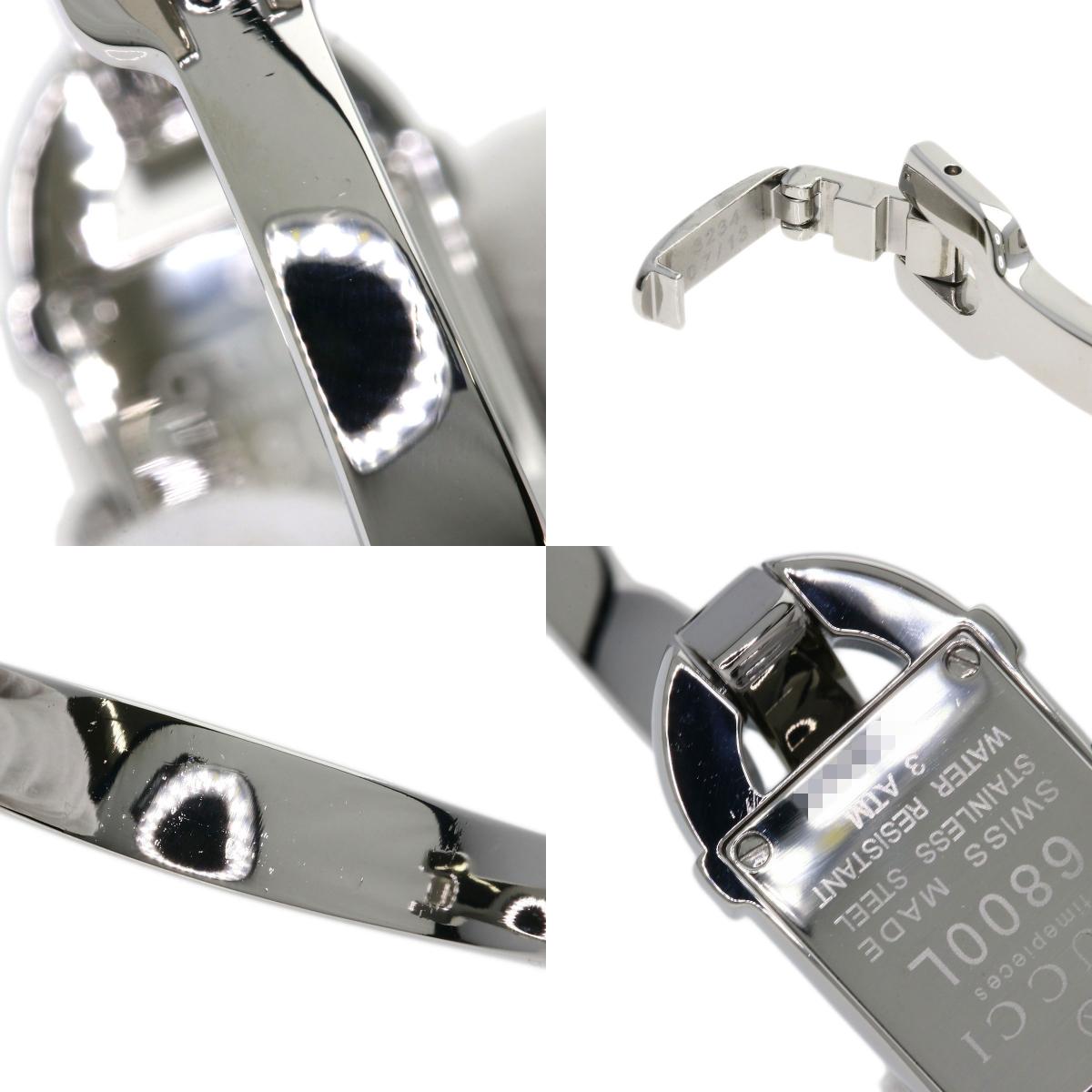 GUCCI Square face Watches 6800L Stainless Steel/Stainless Steel Ladies