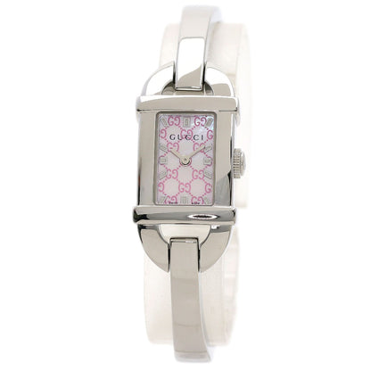 GUCCI Square face Watches 6800L Stainless Steel/Stainless Steel Ladies