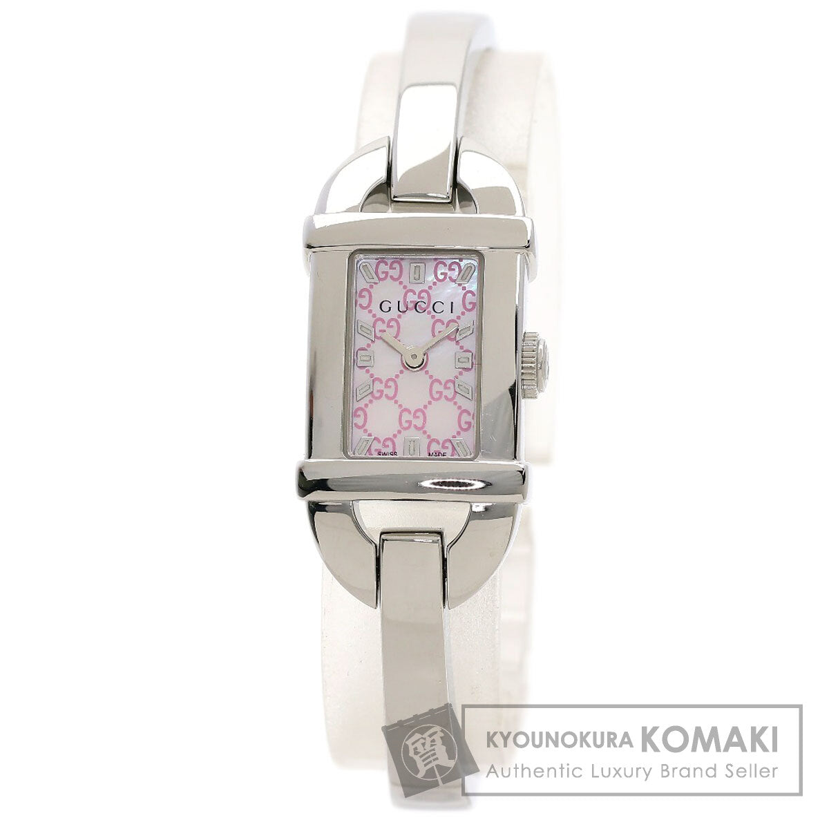 GUCCI Square face Watches 6800L Stainless Steel/Stainless Steel Ladies