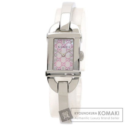 GUCCI Square face Watches 6800L Stainless Steel/Stainless Steel Ladies