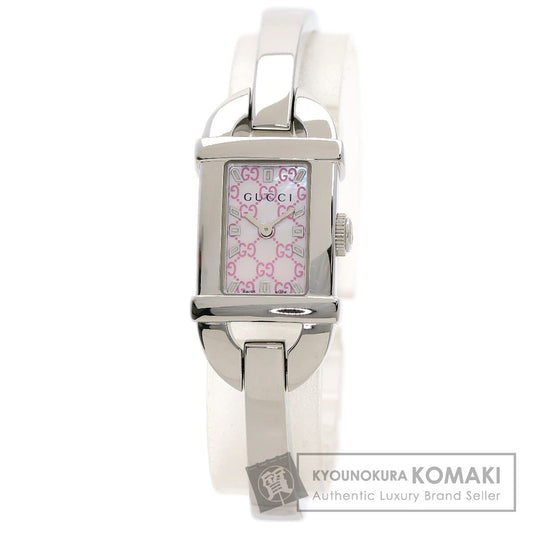 GUCCI Square face Watches 6800L Stainless Steel/Stainless Steel Ladies