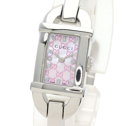 GUCCI Square face Watches 6800L Stainless Steel/Stainless Steel Ladies