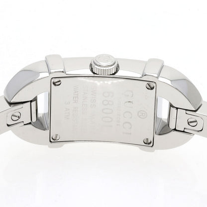 GUCCI Square face Watches 6800L Stainless Steel/Stainless Steel Ladies