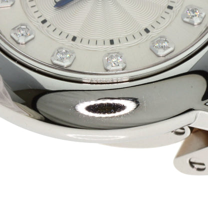 CARTIER Baron Blue 1.1" 11P Diamond Watches WE902030 Stainless Steel/SSxK18PG Ladies