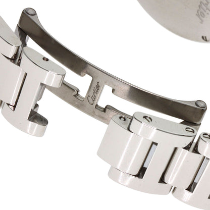 CARTIER Baron Blue 1.1" 11P Diamond Watches WE902030 Stainless Steel/SSxK18PG Ladies