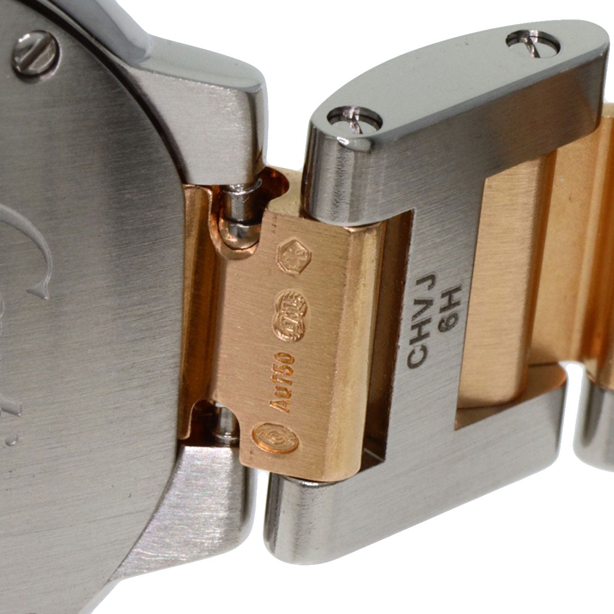 CARTIER Baron Blue 1.1" 11P Diamond Watches WE902030 Stainless Steel/SSxK18PG Ladies