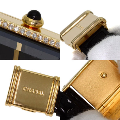 CHANEL Premiere Watches H0094 K18 Yellow Gold/Leather Ladies