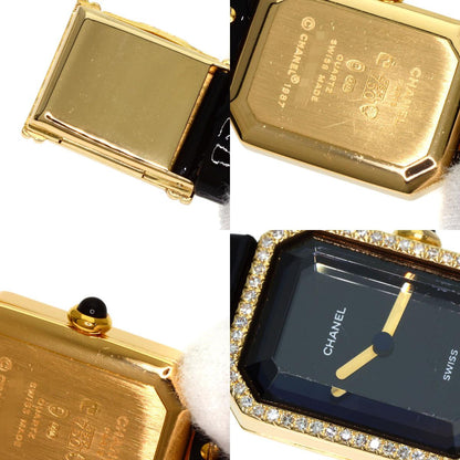 CHANEL Premiere Watches H0094 K18 Yellow Gold/Leather Ladies