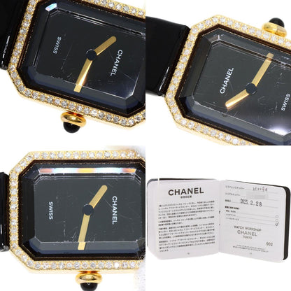 CHANEL Premiere Watches H0094 K18 Yellow Gold/Leather Ladies