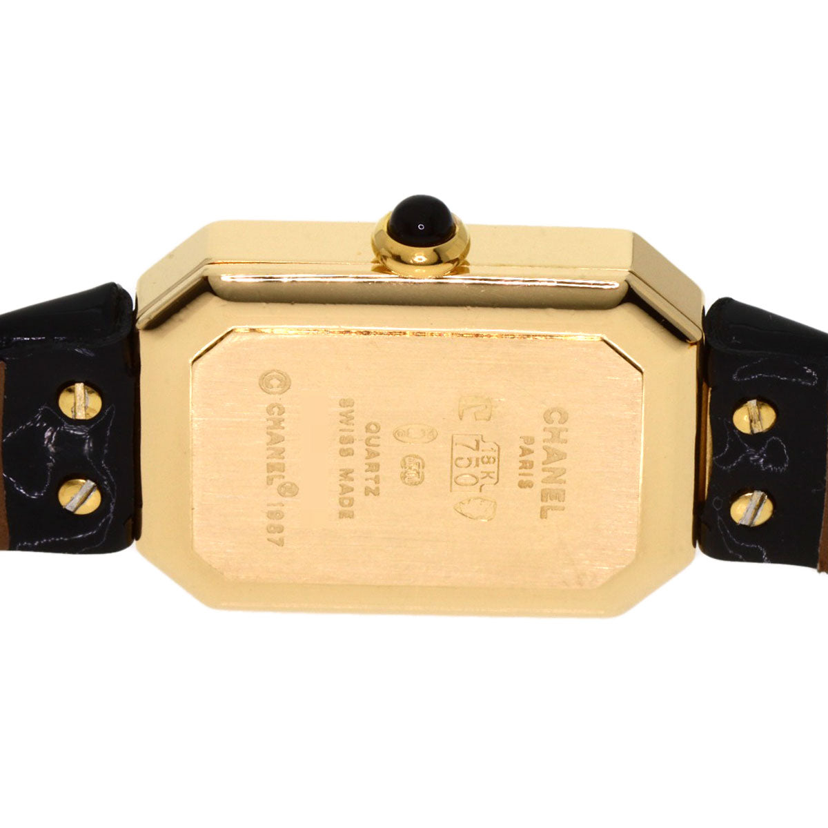 CHANEL Premiere Watches H0094 K18 Yellow Gold/Leather Ladies