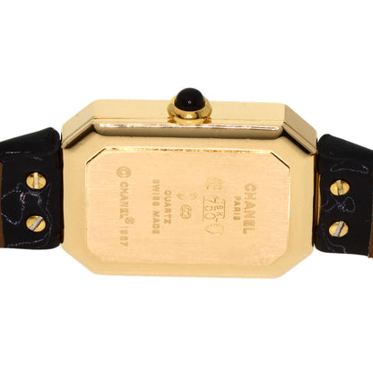 CHANEL Premiere Watches H0094 K18 Yellow Gold/Leather Ladies