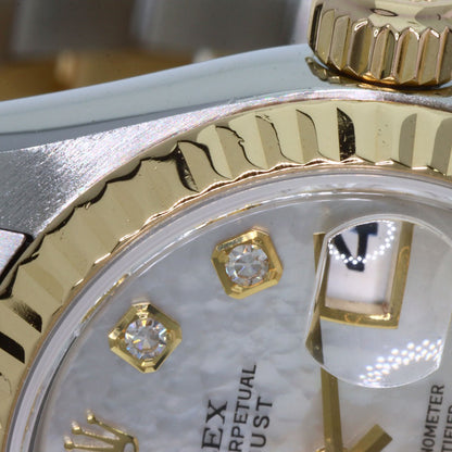 ROLEX DATEJUST 10P Diamond Watches 79173NG Stainless Steel/SSxK18YG Ladies