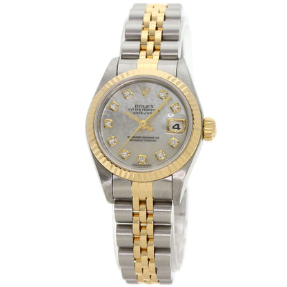 ROLEX DATEJUST 10P Diamond Watches 79173NG Stainless Steel/SSxK18YG Ladies