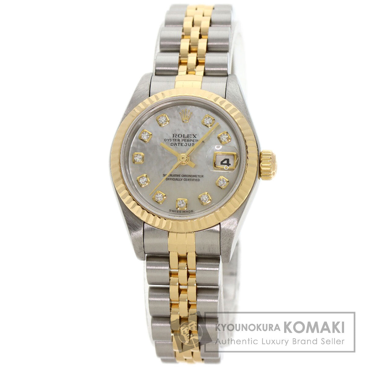 ROLEX DATEJUST 10P Diamond Watches 79173NG Stainless Steel/SSxK18YG Ladies