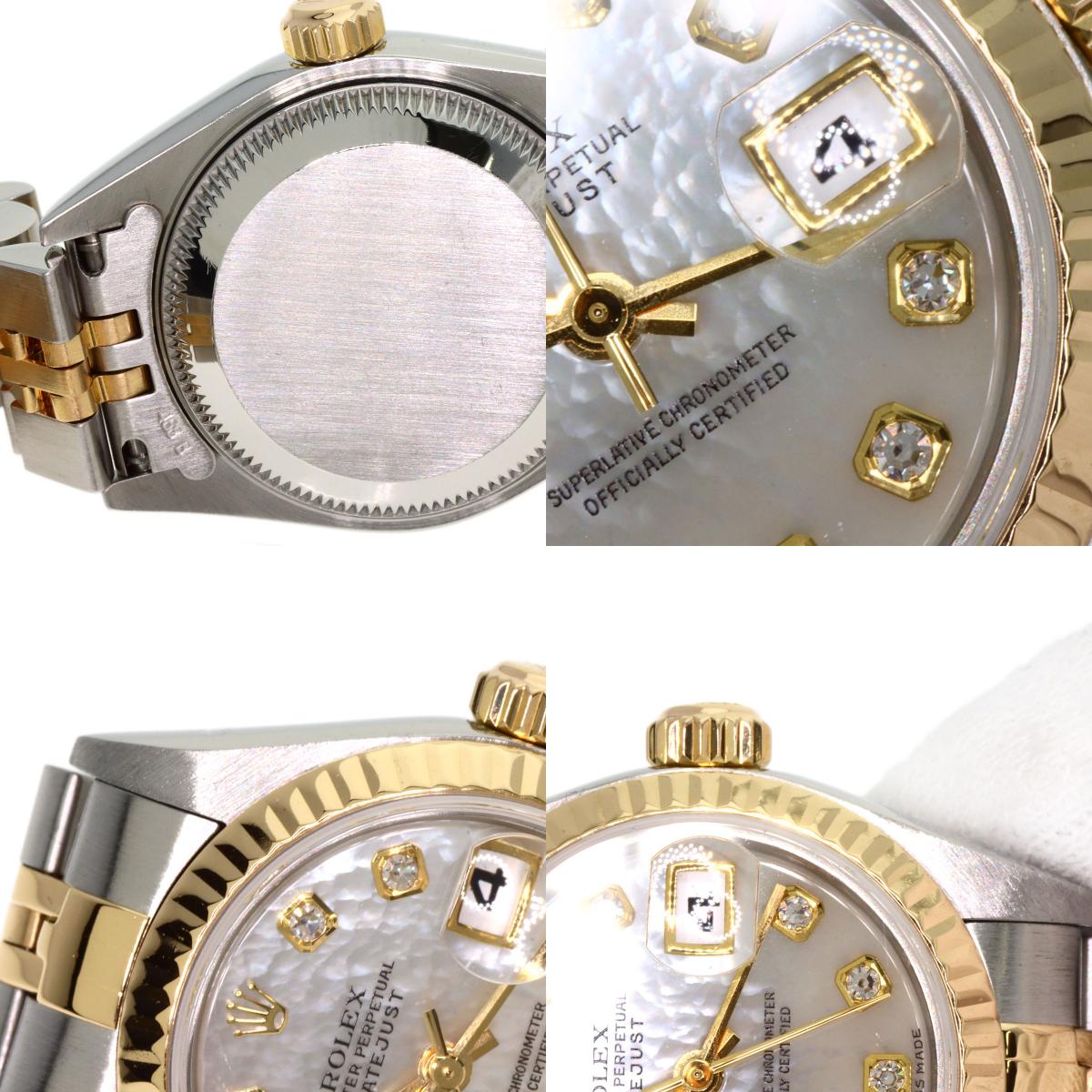 ROLEX DATEJUST 10P Diamond Watches 79173NG Stainless Steel/SSxK18YG Ladies