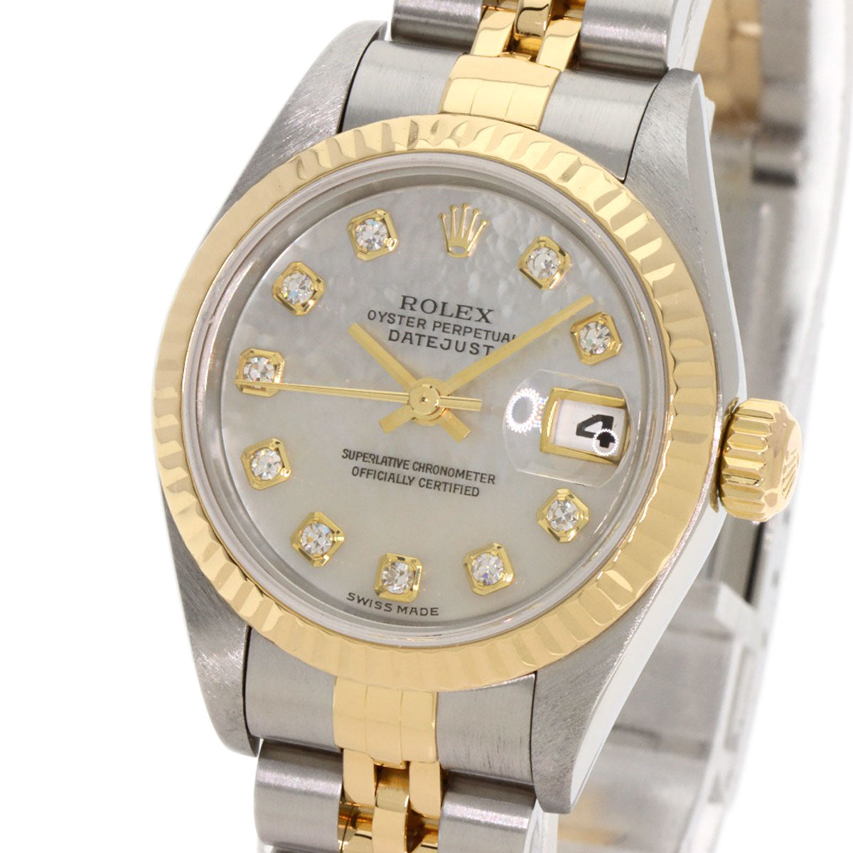 ROLEX DATEJUST 10P Diamond Watches 79173NG Stainless Steel/SSxK18YG Ladies
