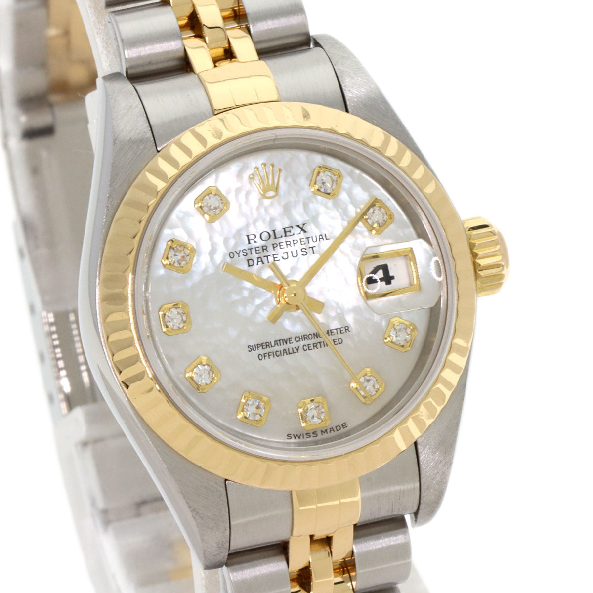 ROLEX DATEJUST 10P Diamond Watches 79173NG Stainless Steel/SSxK18YG Ladies