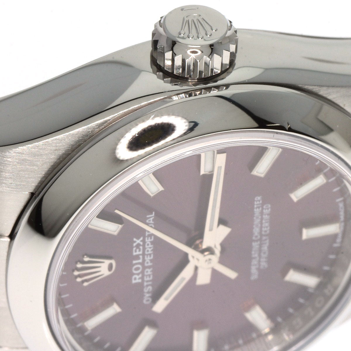ROLEX Oyster Perpetual 26 Red Grape Watches 176200 Stainless Steel/Stainless Steel Ladies