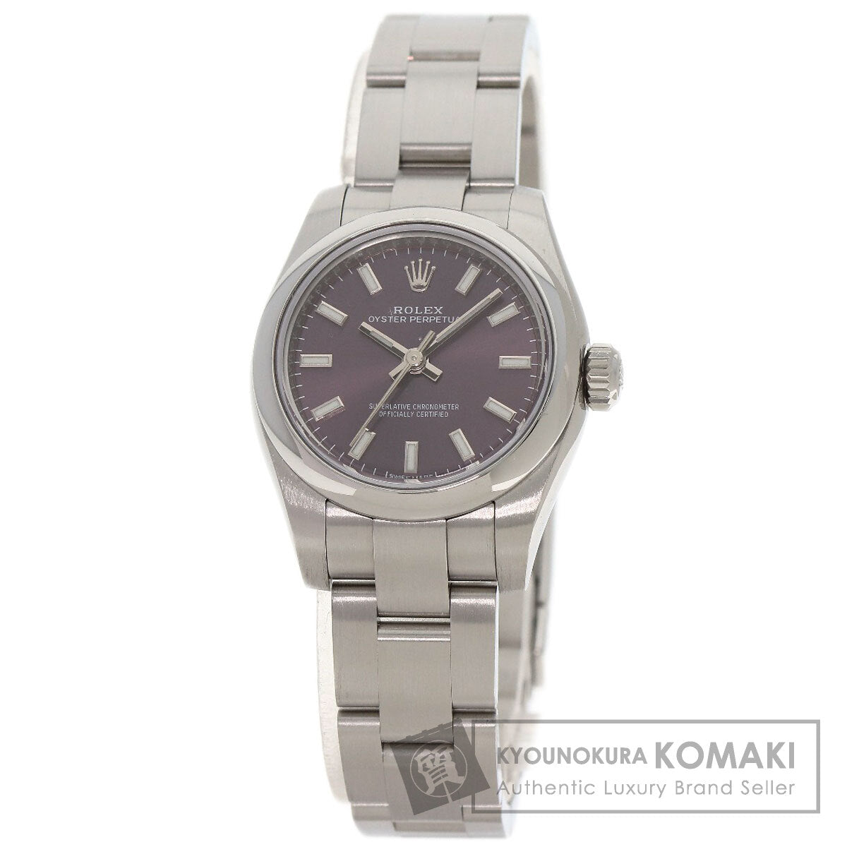 ROLEX Oyster Perpetual 26 Red Grape Watches 176200 Stainless Steel/Stainless Steel Ladies