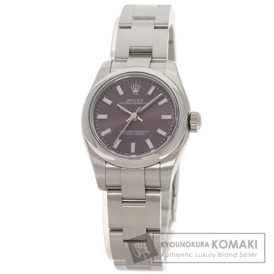 ROLEX Oyster Perpetual 26 Red Grape Watches 176200 Stainless Steel/Stainless Steel Ladies