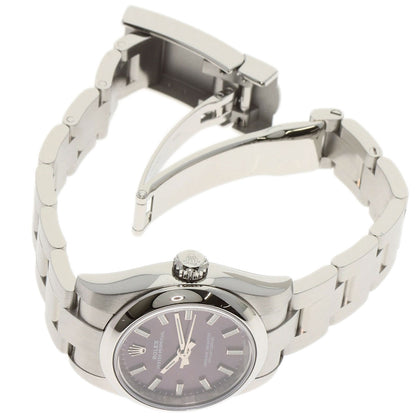 ROLEX Oyster Perpetual 26 Red Grape Watches 176200 Stainless Steel/Stainless Steel Ladies