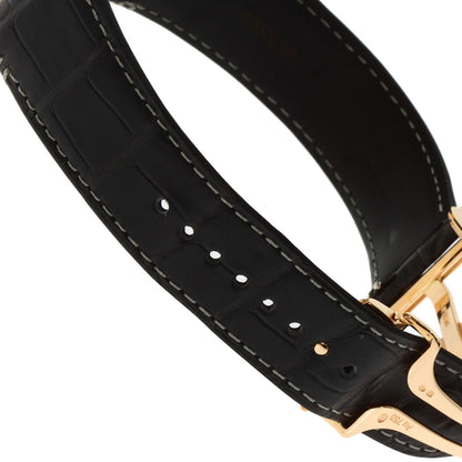 CARTIER Santos de Cartier LM Watches WGSA0019 K18 Pink Gold/Leather mens