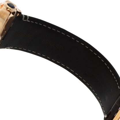 CARTIER Santos de Cartier LM Watches WGSA0019 K18 Pink Gold/Leather mens