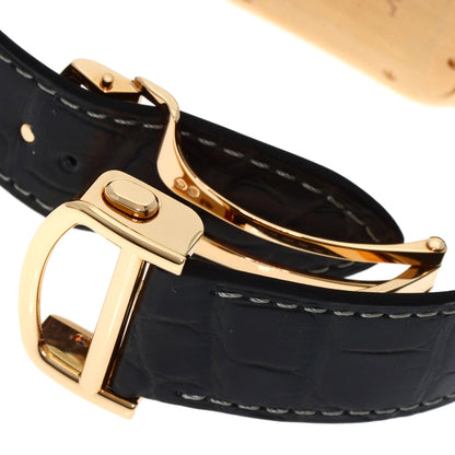 CARTIER Santos de Cartier LM Watches WGSA0019 K18 Pink Gold/Leather mens