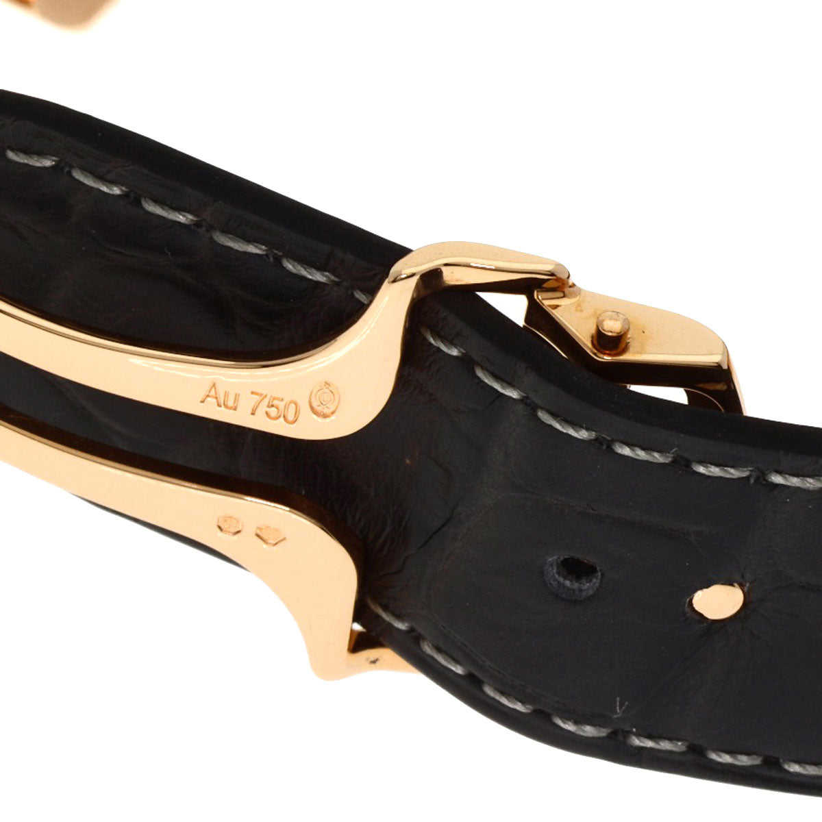 CARTIER Santos de Cartier LM Watches WGSA0019 K18 Pink Gold/Leather mens