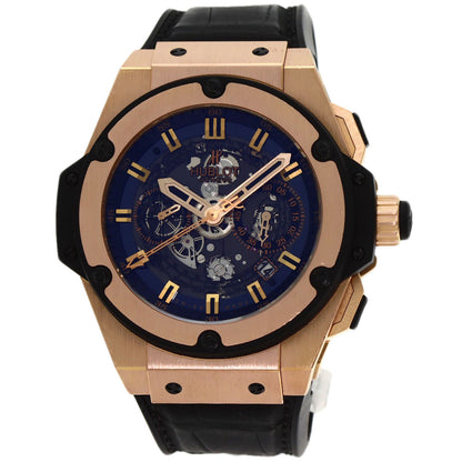 HUBLOT Big Bang Unico King Gold Limited to 500 pieces Watches 701.OX.0180.RX K18 Pink Gold/Rubber mens