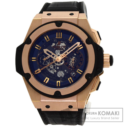 HUBLOT Big Bang Unico King Gold Limited to 500 pieces Watches 701.OX.0180.RX K18 Pink Gold/Rubber mens