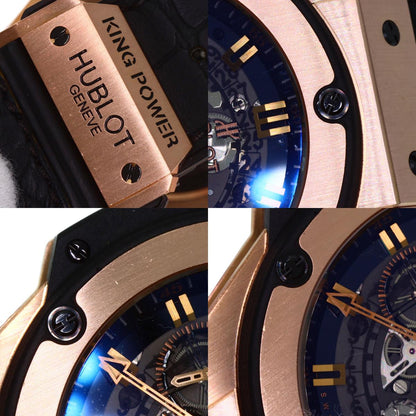 HUBLOT Big Bang Unico King Gold Limited to 500 pieces Watches 701.OX.0180.RX K18 Pink Gold/Rubber mens