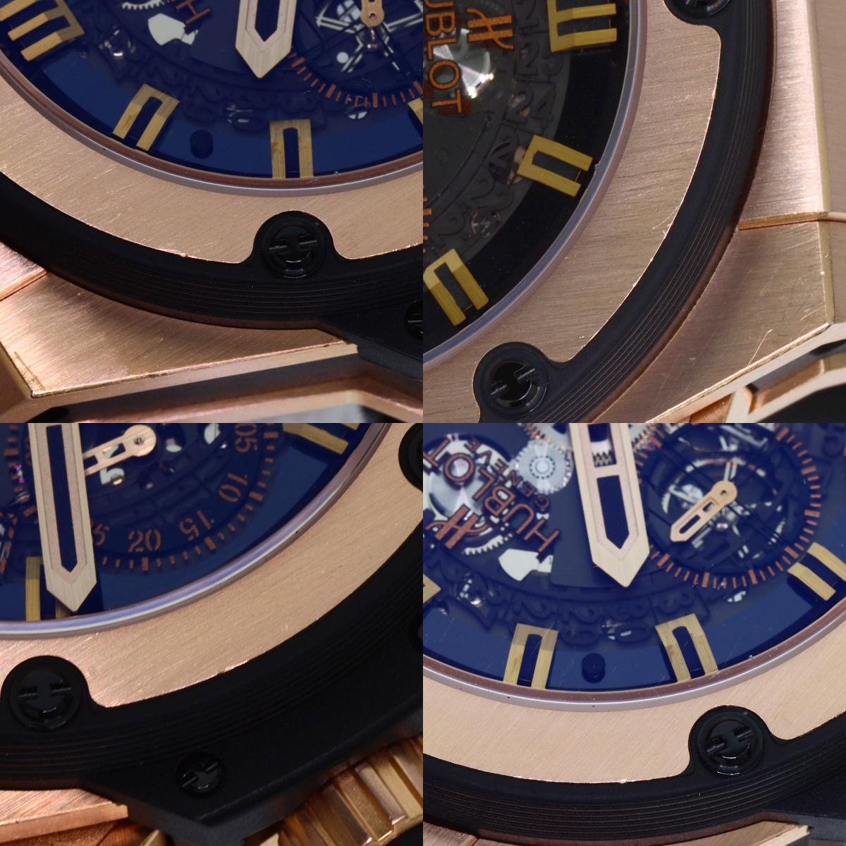 HUBLOT Big Bang Unico King Gold Limited to 500 pieces Watches 701.OX.0180.RX K18 Pink Gold/Rubber mens