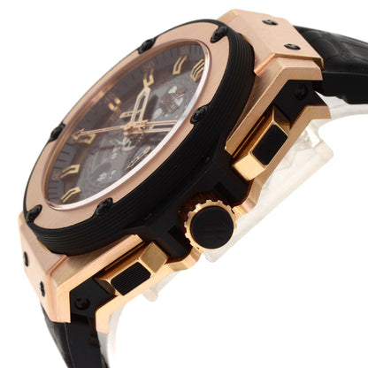 HUBLOT Big Bang Unico King Gold Limited to 500 pieces Watches 701.OX.0180.RX K18 Pink Gold/Rubber mens