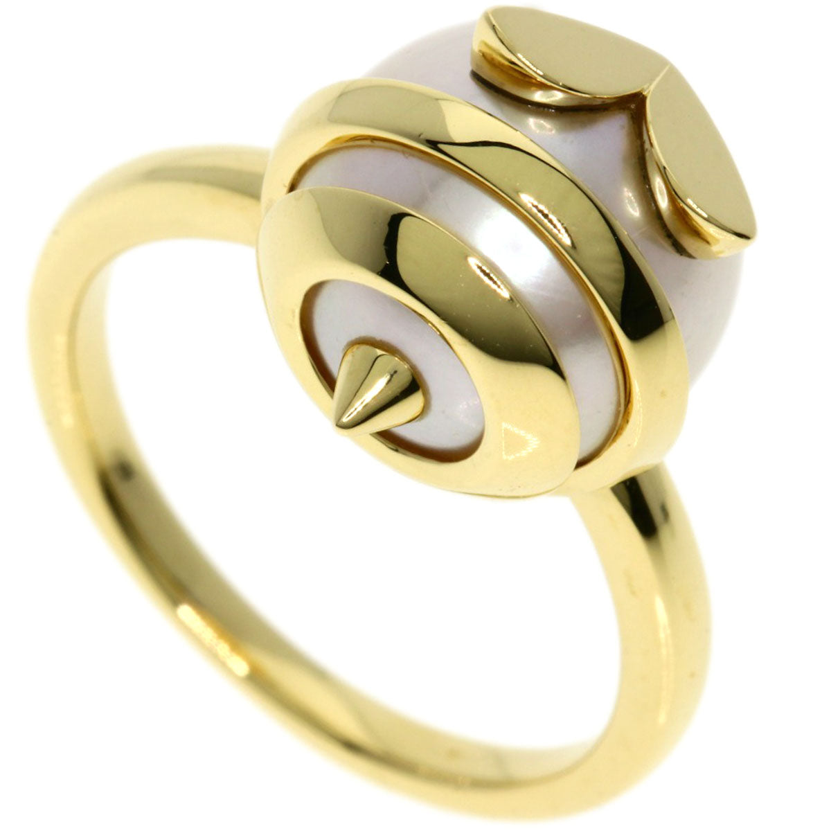 TASAKI   Ring Landscape Sculpture Pearl Pearl K18 Yellow Gold Ladies