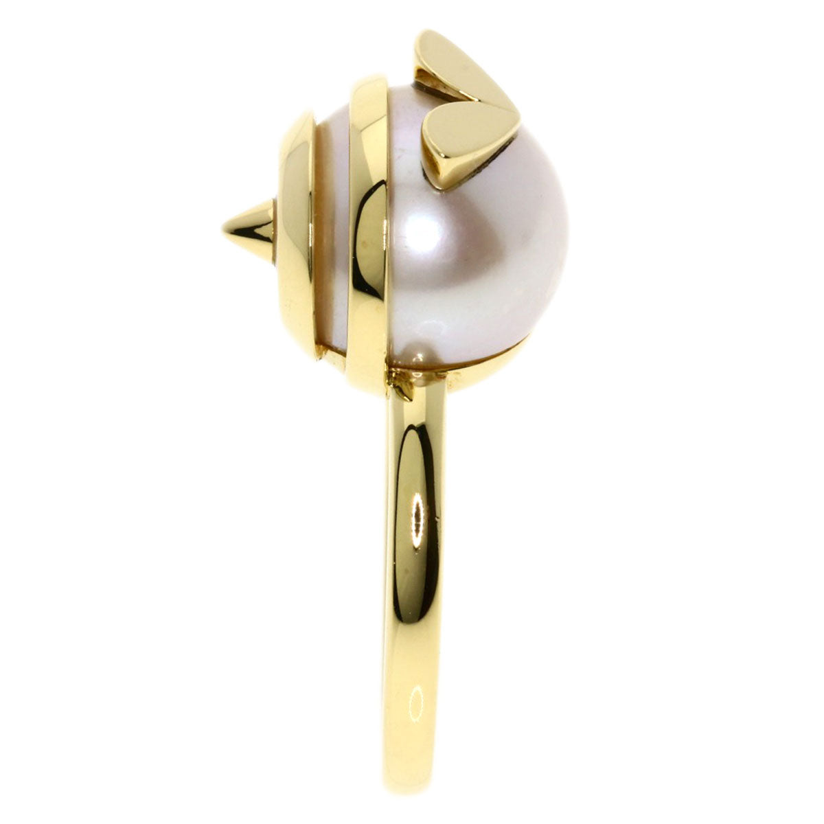 TASAKI   Ring Landscape Sculpture Pearl Pearl K18 Yellow Gold Ladies