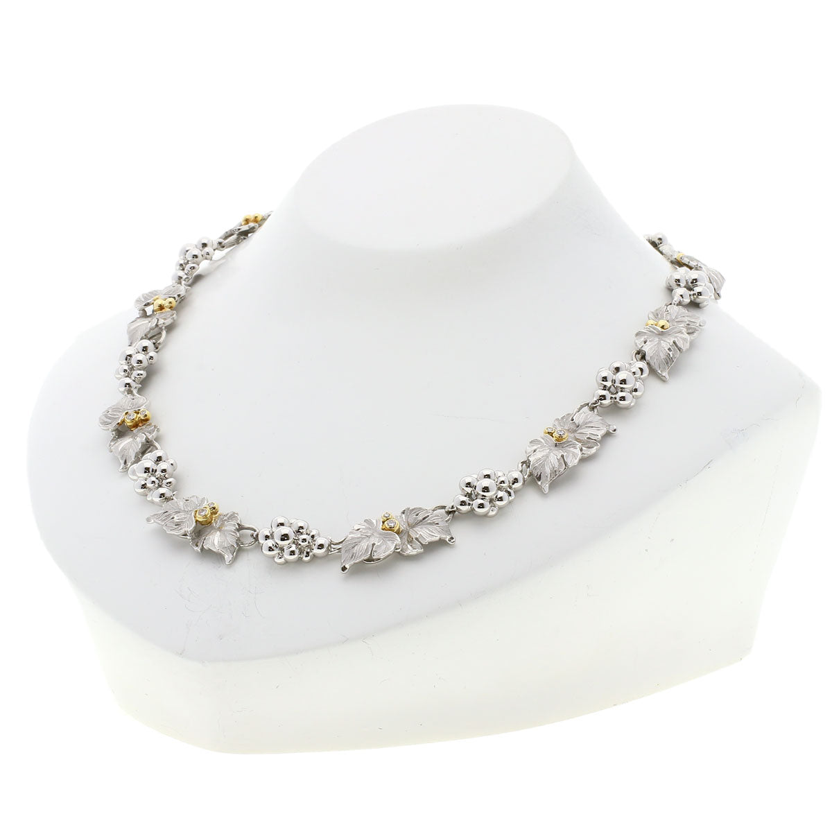 NOBUKO ISHIKAWA   Necklace Grape Diamond AsTime Platinum PT900 18K Yellow GoldLadies