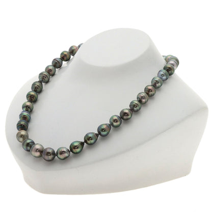 TASAKI   Necklace Baroque Black Pearl Silver Ladies