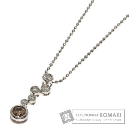 Kashikey Brown　Diamond Diamond Necklace Platinum PT900 PT850Ladies [Used]