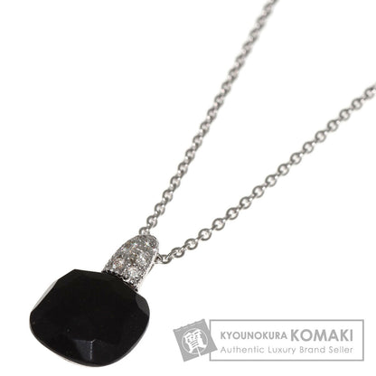 Pomellato Capri Onyx Diamond Necklace K18 White Gold Ladies [Used]
